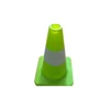 150mm soft PVC Fluorescent high visibility solid reflective traffic cone manufacture