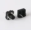 TS-064 4.5-13.5mm cylinder black button 2 pin push button 12x12 dc 12v tact switch