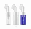 100 ml 200ml PET Plastic Foam Pump Spray Bottle with Facial Brush for Makeup Remover Cleanser Packaging