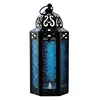 Moroccan style Glass Candle holder, Antique indoor outdoor hanging Candle Lantern for Patio, Events, Parties, Weddings