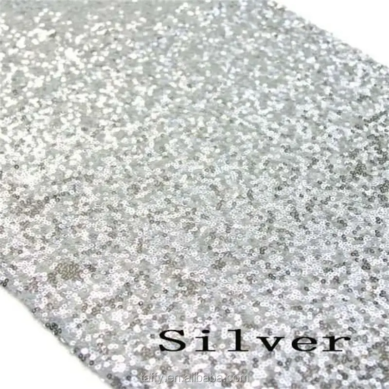 1 Pack Glitter Table Runner for Birthday Party Supplies Decorations Wedding Bachelorette Holiday Celebration Bridal Shower Baby Shower Pufogu 12 x 72 inches Silver Sequin Table Runner 