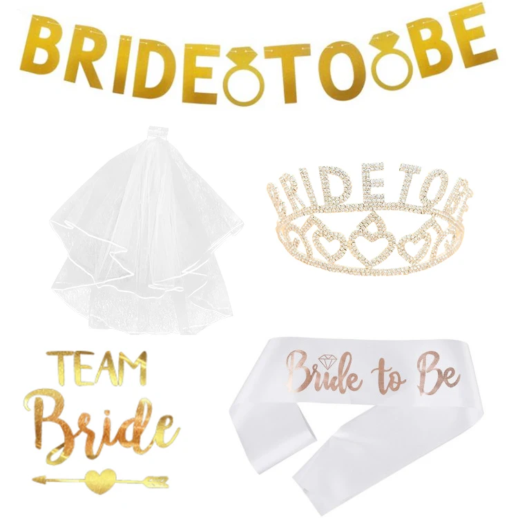 Bride To Be Bachelorette Party Supplies Decoration Kitwedding Bridal Shower Supplies Set 3554