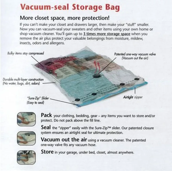 vacuum shrink bags for clothes