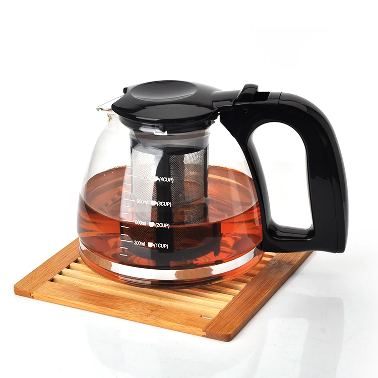 Large Capacity Big Handle With Infuser Kettle Glass Teapot Buy Gift