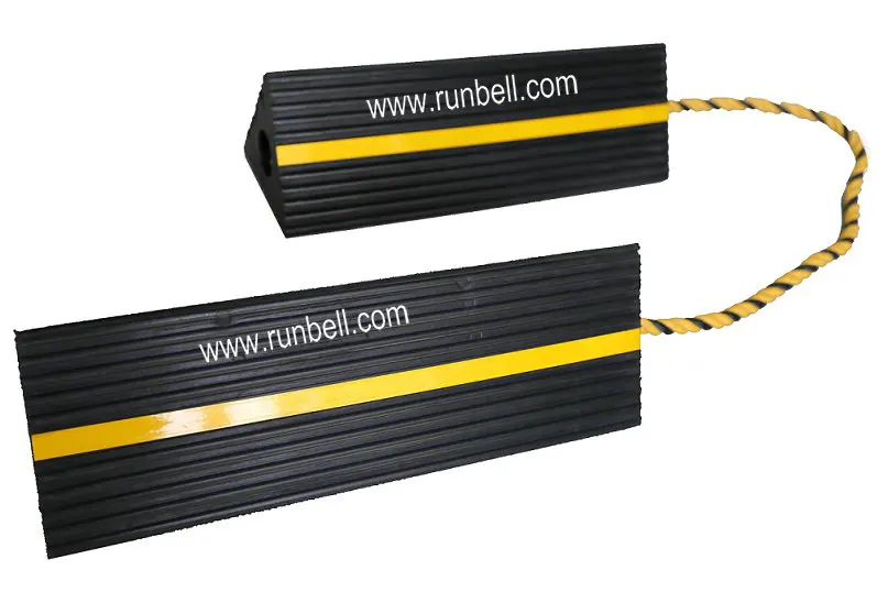 Rubber Wheel Chock Block Holder Used For Aircraft/airplane With Rope