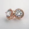 China Jewelry Manufacturer Wholesale Fancy round 925 sterling silver earring stud