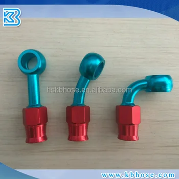 an3 brake 10mm crimped aluminum hose larger fittings