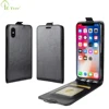 Vertical Style Flip Leather Phone Case For iphone X 10 , Pu Wallet cover for iPhone X 10