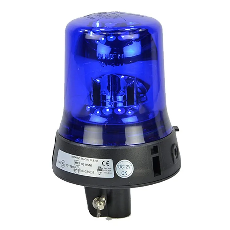 12v Ambulance Rooftop Rotating Led Pole Mount Blue Beacon Light Buy