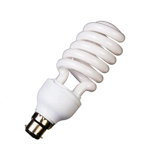 Wholesale half  spiral 35W energy saving bulbs 220V 2700K B22 CFL ESL  compact  fluorescent lamp