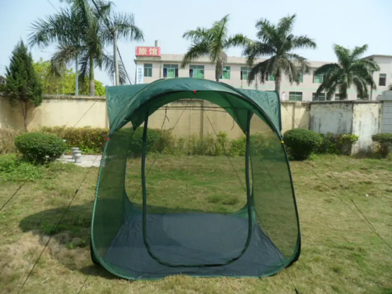 Green Color Pop Up Screen Room Large Mosquito Net Tent With Floor - Buy ...