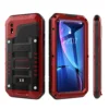 Brushed Aluminum phone case support IP 68 waterproof shockproof for Iphone 6/6p/7/X/XR/XS Max