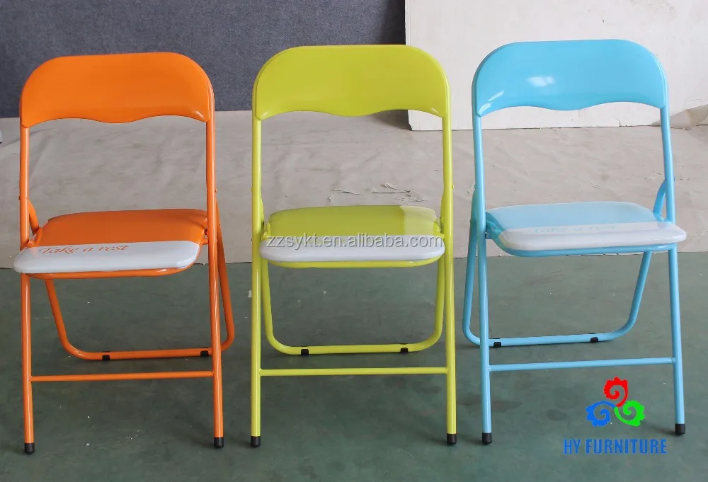 Colored Padded Seat Cushions Folding Chairs Metal Foldable Colored Padded Seat Cushions Folding Chairs Metal Foldable Whole