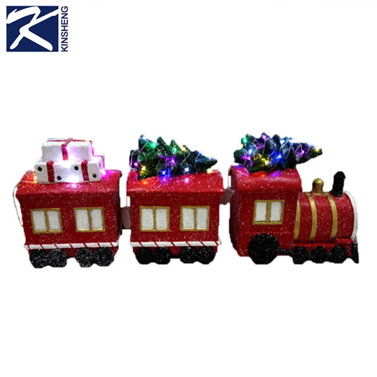 Outdoor Lighted Christmas Decoration Train Tree & Gifts For Sale  Buy