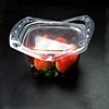 Custom clear plastic food strawberry fruit packaging box container with lid and handle