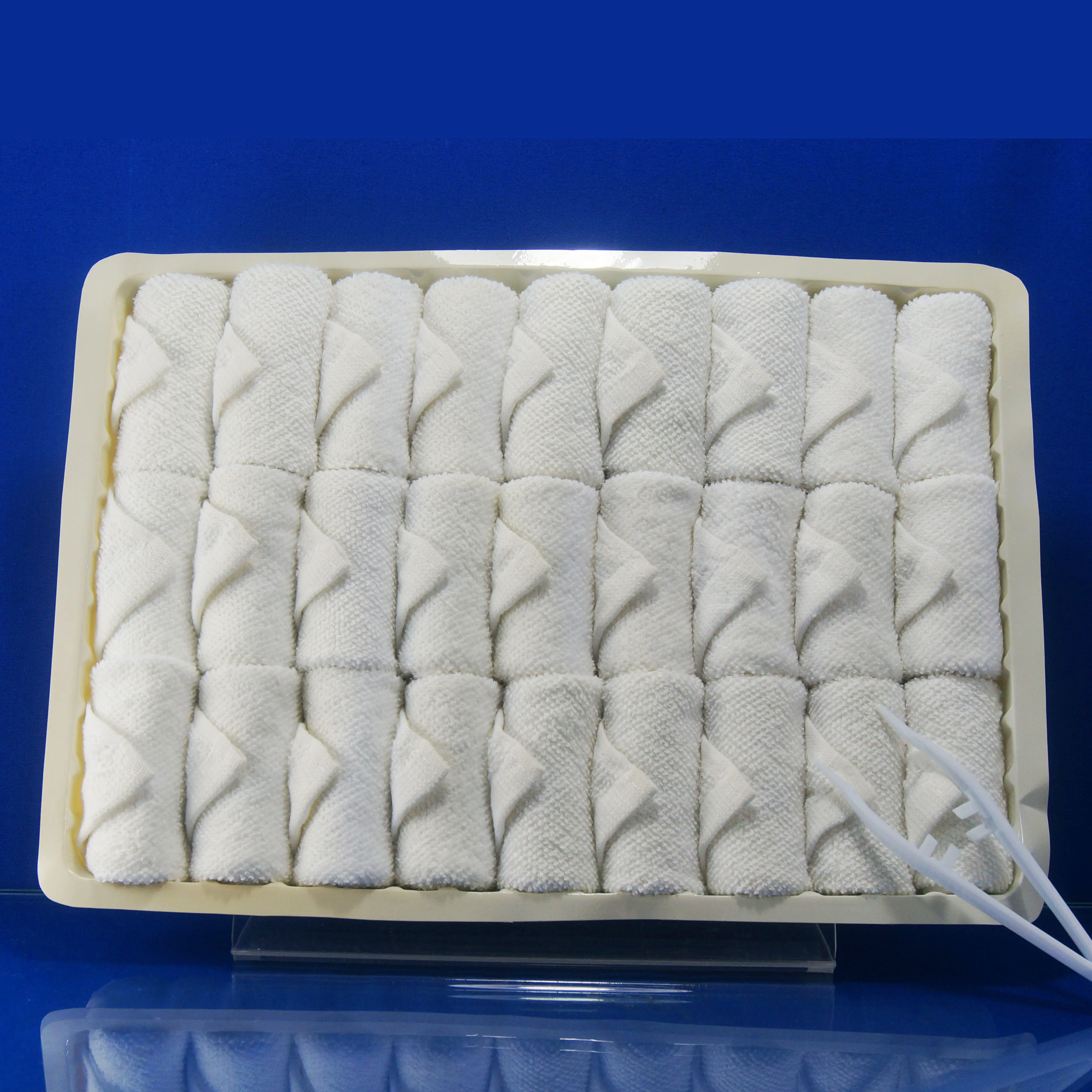 Bleach Rolled Cotton Hot Towels For Airline Buy Hot Towels For