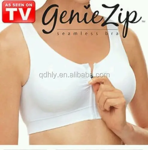 genie bra with zipper front