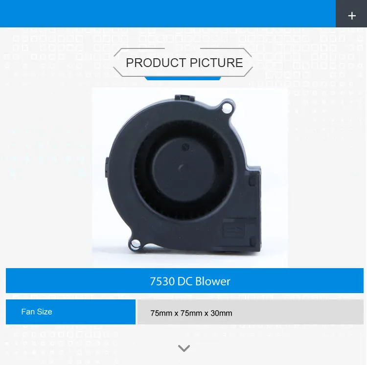 75mm blower fan