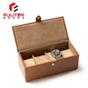Wholesale Custom Logo Brown PU Leather Watch Box for 4 Watches