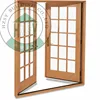 Folding door flush sliding system double glazed window