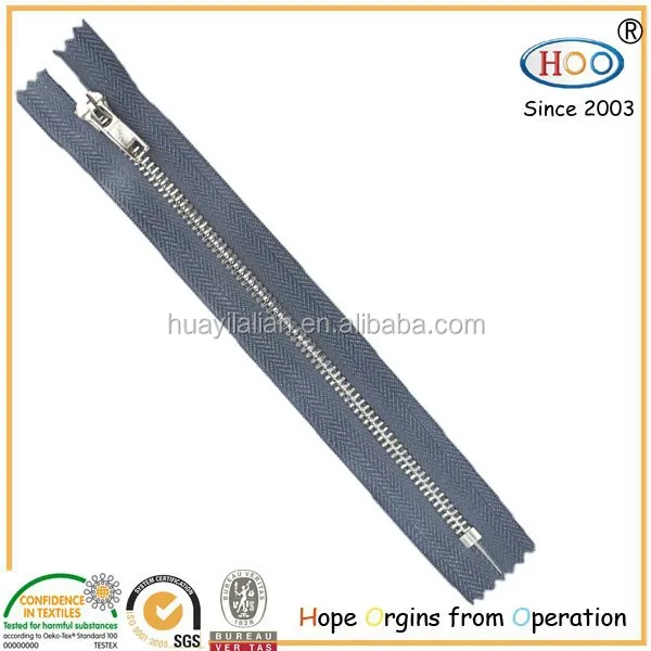 4# close-end Brass Y-teeth zippers jeans