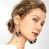new fashion design acrylic earrings acetate acrylic earrings tortoiseshell earrings Jewelry for women
