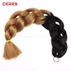 new japanese fiber expression braiding hair wholesale, ultra braiding hair with different colors for hot sale