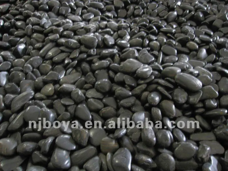 Black Polished Stone Landscaping River Rock Black Polished Stone Landscaping River Rock