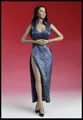 1 6 Blue Female Dress Cheongsam China Tranitional Woman Clothing Model Toys For 12 Action Figure