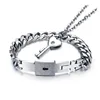 Couple silver Lock bracelet key my heart bracelets