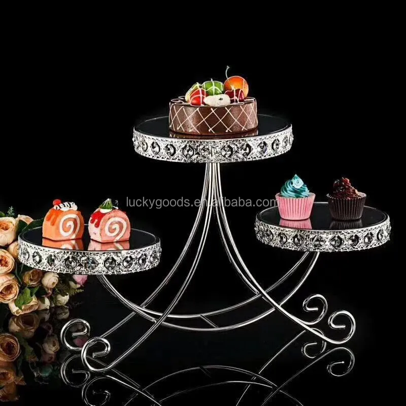 Lck196-5 Elegant Indoor Decoration Multi-layer Dessert Cake Stand Cake ...