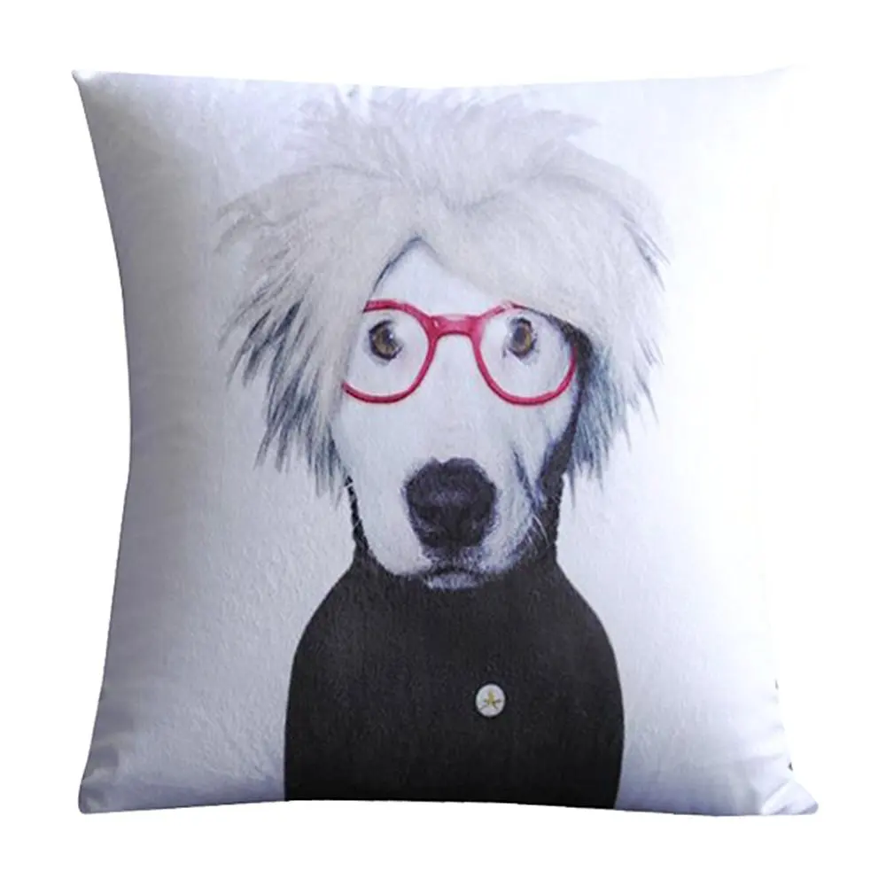 Buy Nava White Andy Warhol Dog Pop Art Artist Decorative Pillow
