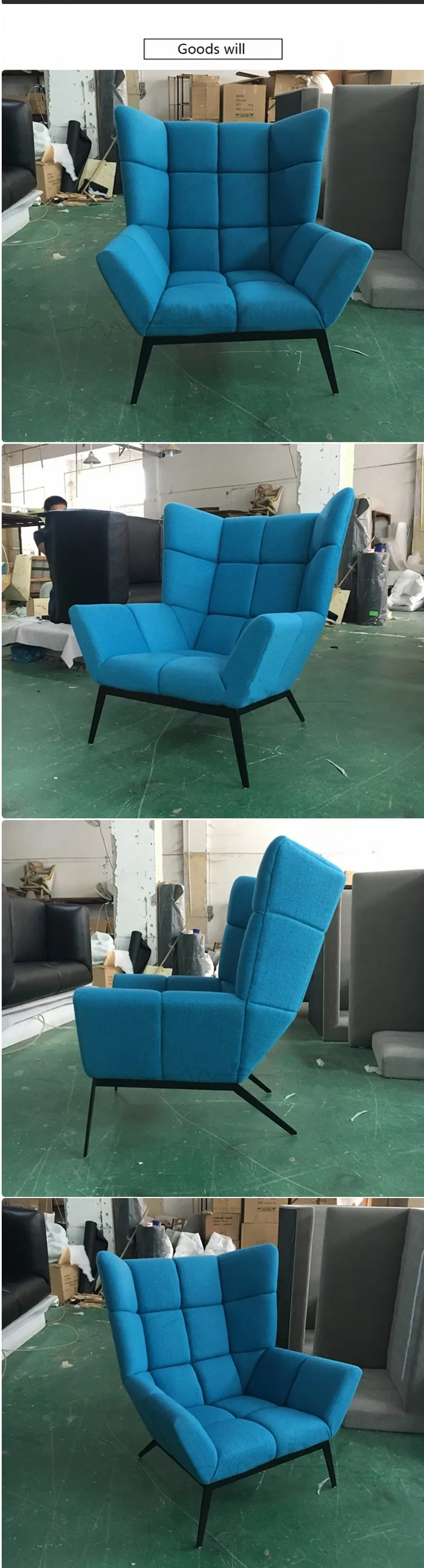 Commercial Hotel Furniture Modern Classic Designer Leisure Chair Living Room Furniture Livingroom Furniture Fabric T/T 30%/70%