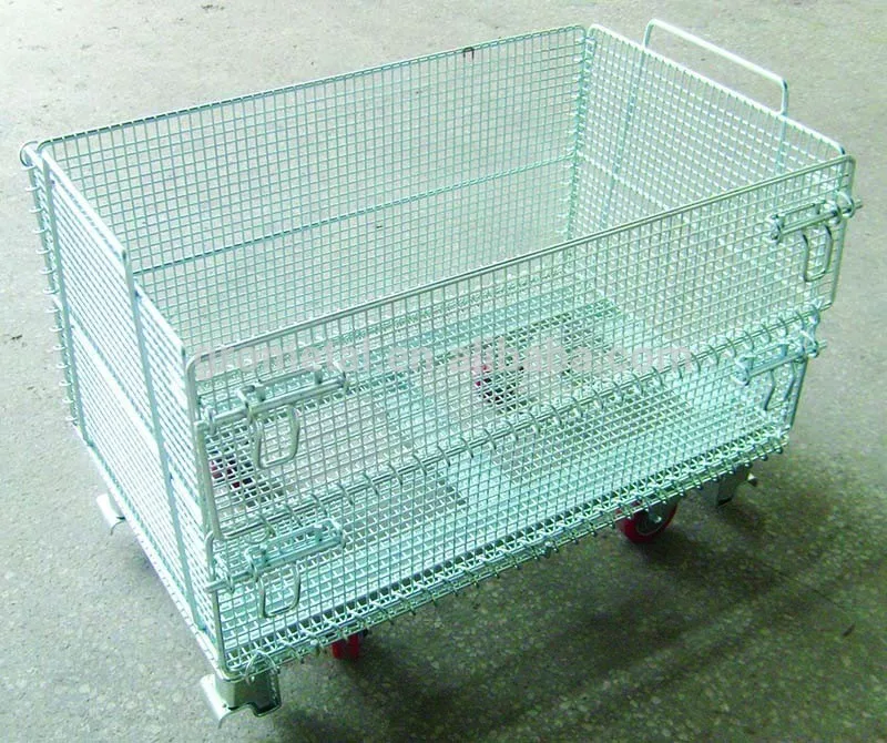 folding metal basket