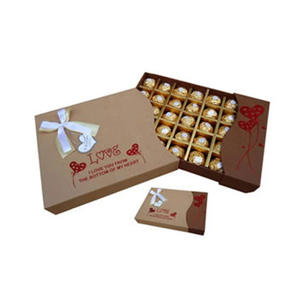 Luxury Presentation Custom Made Eco-Friendly Wholesales Print Paper Chocolate Packaging Gift Box