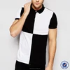 Latest French Connection Softextile Polo Shirt 100% Cotton Design with White Black Pattern