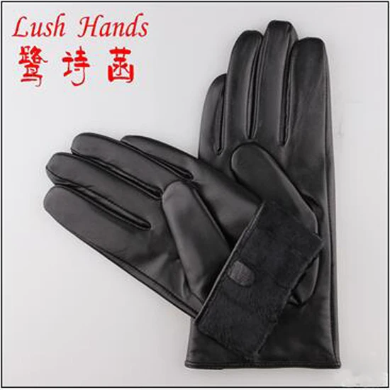 women High Quality fashion sheepskin leather gloves