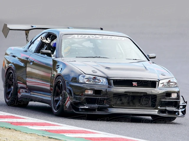 Auto Select Style Carbon Fiber Spoiler Wing For Nissan Skyline R34 