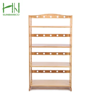Home Furniture Custom Made Bamboo Products Storage Shelf Bamboo