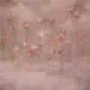 Natural Scenery Backdrop Baby Gril Photography Props Floral Scene Backdrop Newborn Posing Fabric Photo Studio Background