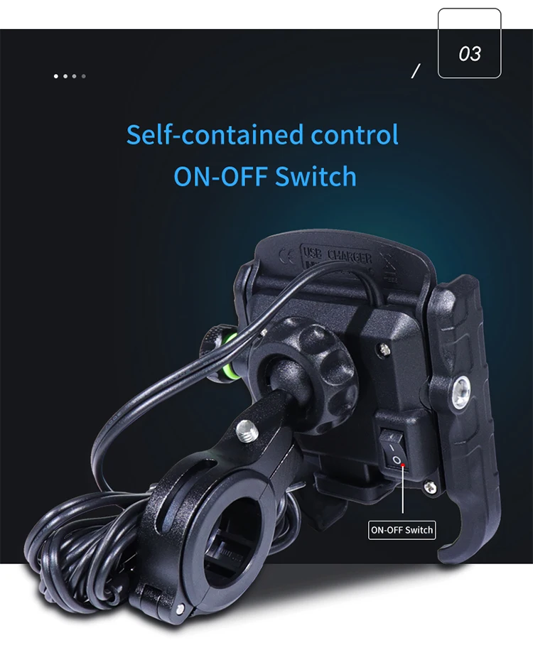 New hotsale Fast charge Motorcycle bike Phone Holder USB Charger