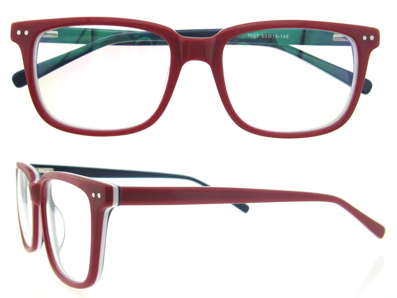 Sample Eyeglass Frame Classic Black Acetate Eyeglasses Frame With High