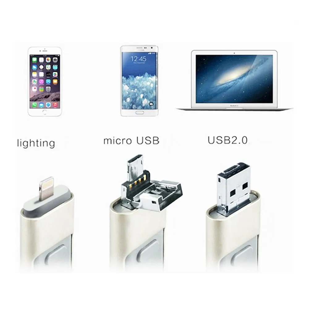 Otg Flash Drive Usb 3.0 Flash Drive 3 In 1otg Usb Flash Drive For