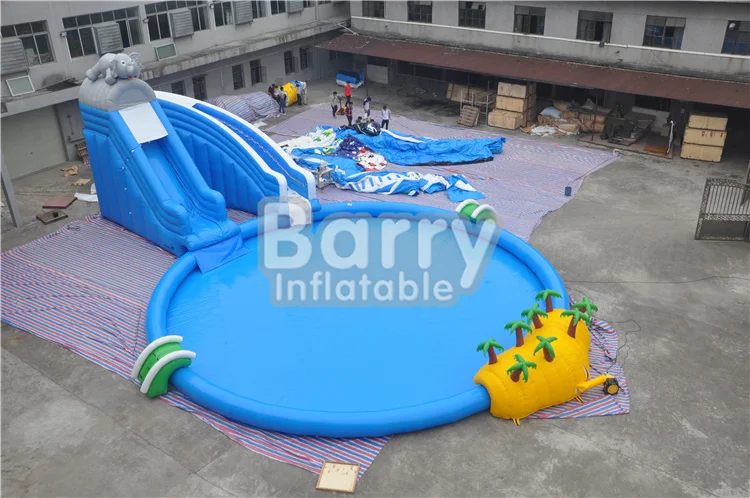 China cheap price elephant inflatable water park