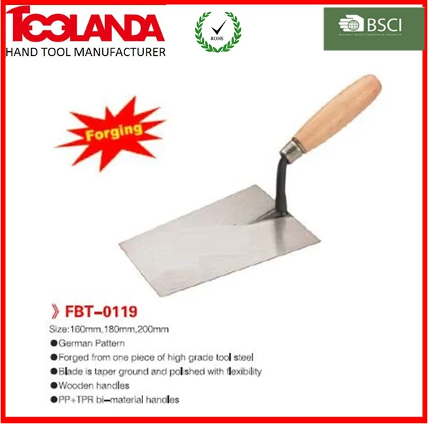 OX Trade Gauging Trowel 180mm Wooden Handle 7