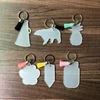 Personalized Clear Pineapple Acrylic Keychains