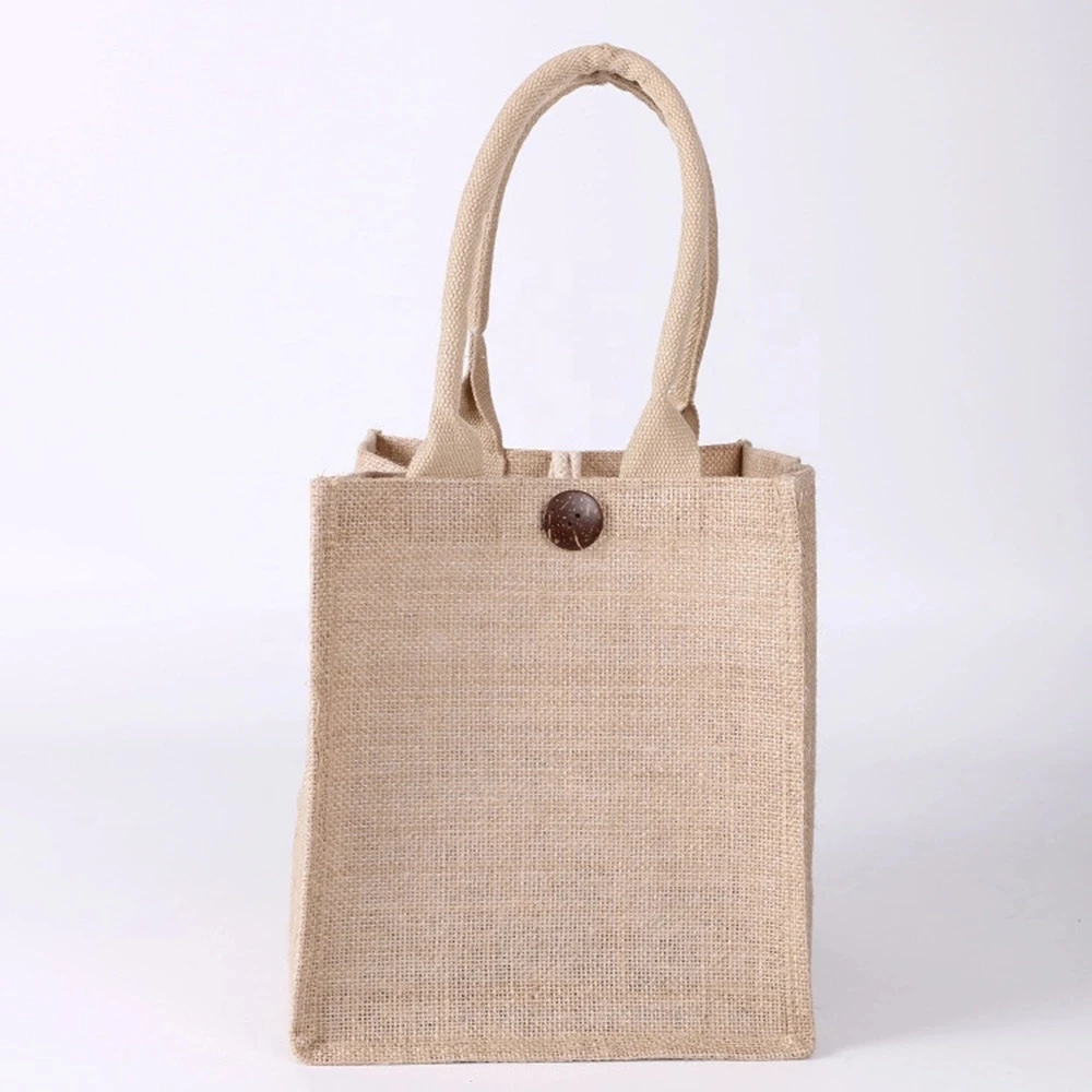 Can Be Customized Jute Tote Bag,Jute Fabric Carry Bag - Buy Custom ...