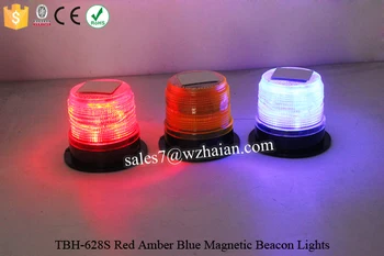 Red Amber Blue Led Solar Rotating Warning Beacon Light Tbh 628s Red Amber Blue Led Solar Rotating Warning Beacon Light Tbh 628s
