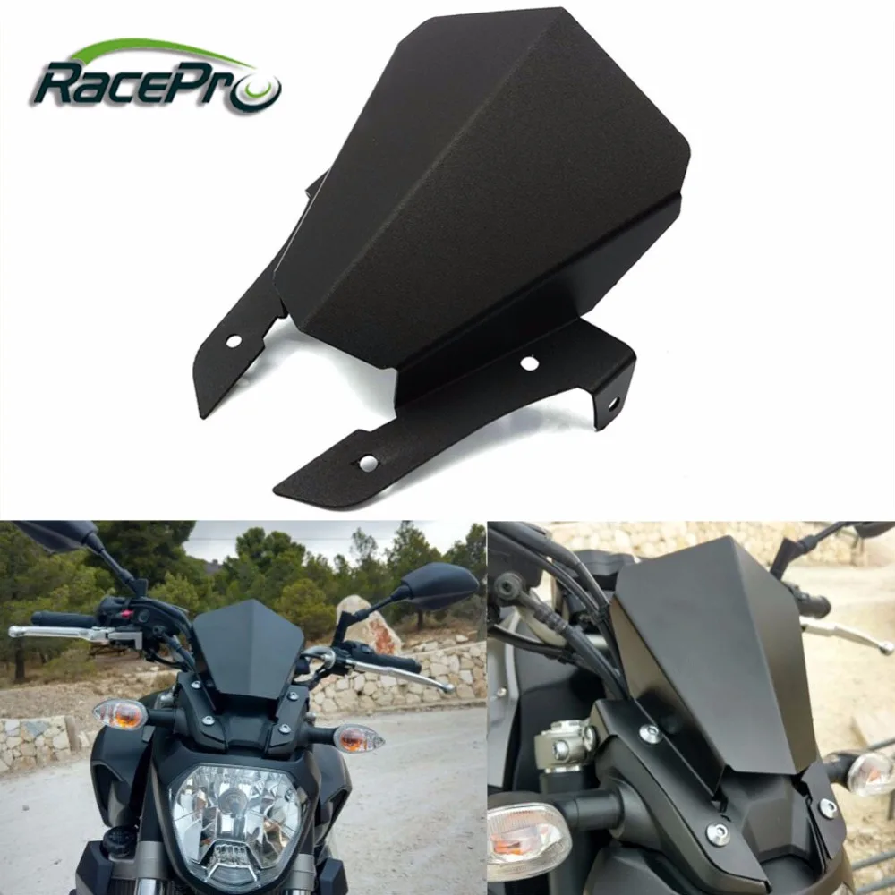 Windshield Windscreen Headlight Top Cover Panel For 2014-2017 YAMAHA MT-07 FZ-07