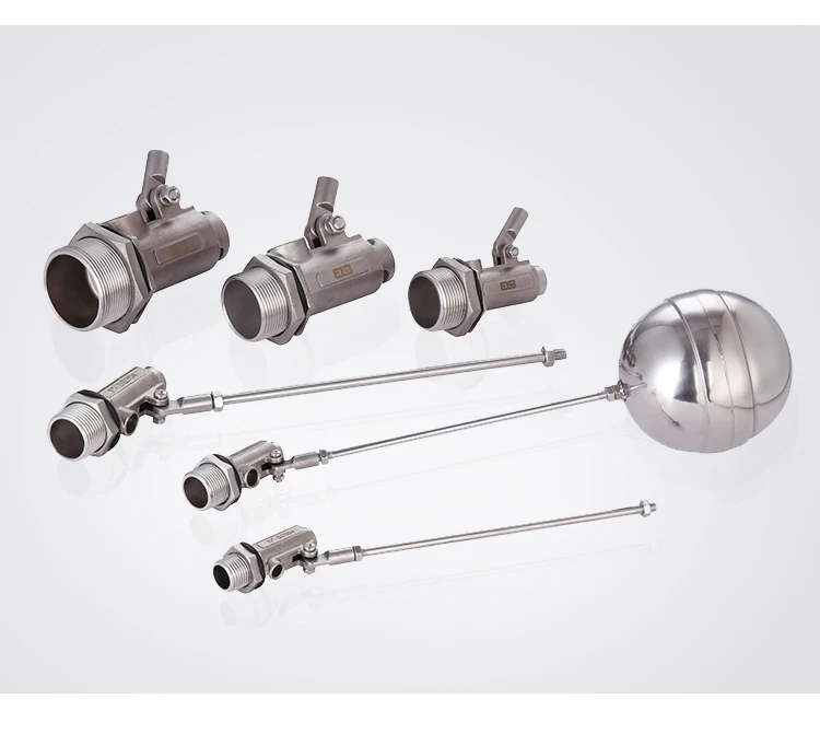 304 Tank Float Valve With 1 1/2 Inch Adjustable Stainless Steel Float